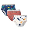 thumbnail image 2 of Emy Dola Little Boys Boxer Briefs Dinosaur Shark Printed Toddler Underwear 3-Pack Truck Training Panties For 2-12 Years Kids, 2 of 11