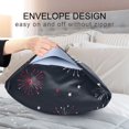 thumbnail image 4 of Yayeee Pillowcase Standard Size Set of 2 Satin Wrinkle Resistant Envelope Pillow Case, Starry Night Pattern, 4 of 8