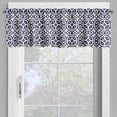 thumbnail image 2 of Ambesonne Geometric Window Valance, Abstraction of Shapes, 54" X 18", Beige and Navy Blue, 2 of 5