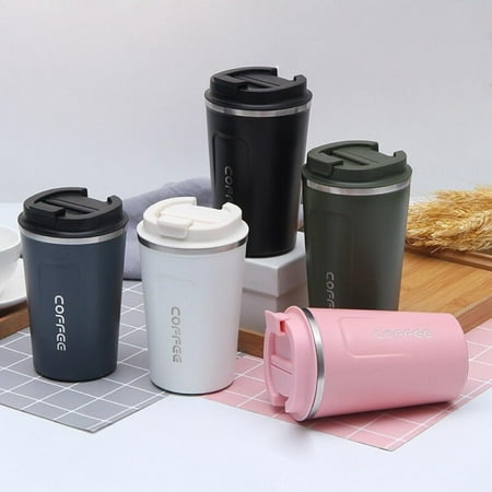 

CUTELOVE Stainless Steel Coffee Cup Double-wall Coffee Mug Leakproof Non-slip Insulation Portable Travel Mug Water Bottle For Gifts