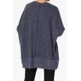 thumbnail image 2 of TheMogan Chandail-Over en Tricot à Manches Longues avec Poche Poitrine Ample pour Femmes, 2 of 7