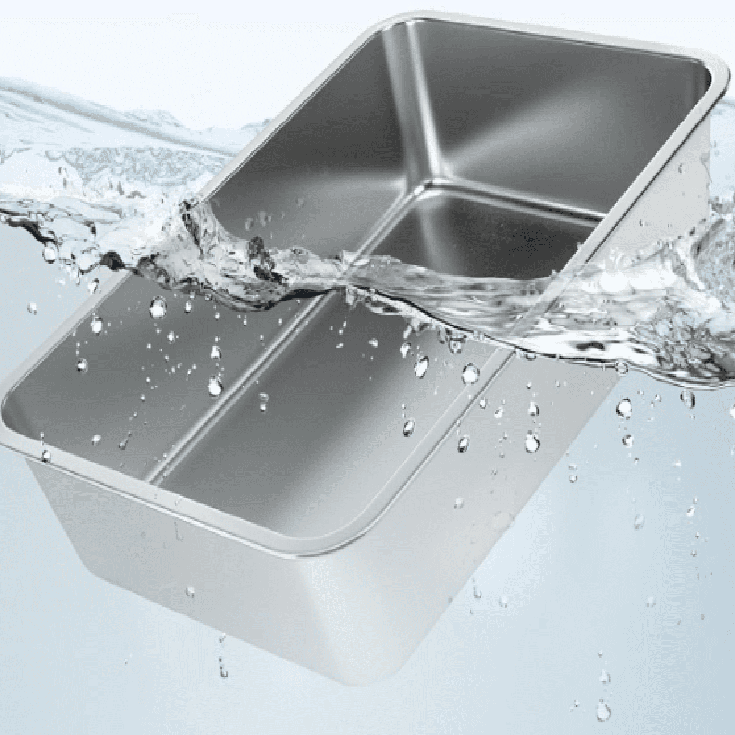 Stainless Steel Cat Litter Box, 4in Shallow Litter Box for Senior Cats and Kittens, Large Metal Litter Pan Nonstick Odor Control Anti-Corrosion