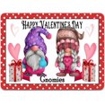thumbnail image 1 of Letreros metálicos retro "Feliz Día de San Valentín, gnomos con corazón", placa de metal de 30 x 40 cm, 1 of 5