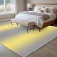 thumbnail image 4 of Yellow Grey Stripes Area Rug 5x7 FT, Non Slip Bedroom Throw Carpet, Modern Minimalist Solid Gradient Washable Soft Floor Carpet Non-Shedding Rug for Dining Room Bedside Classroom Desk, 4 of 9