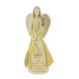 Jim Shore Hope of Humanity Angel with Cardinal Dress Figurine