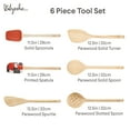 thumbnail image 7 of Ayesha Curry Tools and Gadgets Cooking Utensil Set, 6-Piece, Redwood and Charcoal, 7 of 7