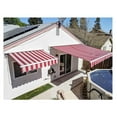 thumbnail image 3 of Patio Awning Fabric Replacement | 6.5x5 Feet | 100% Polyester Canopy Cover, Sun Shade, Deck, Balcony | UV Protection | Red/White, 3 of 9
