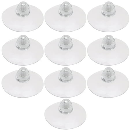 

Etereauty 10pcs Multifunctional Suction Cups Useful Wall Hanger Transparent Hooks Punch-Free Hangers Traceless Pothook (41mm with Plastic Nut)