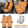 thumbnail image 3 of HUISEFOR Fall Maple Leaf Car Seat Cover Full Set Breathable Comfortable 15 Packs Set Including Steering Wheel Cover, Belt Cover, Garbage Can, Coasters, Fit for Most Cars, Auto, SUVs, 3 of 7
