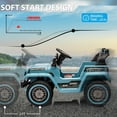 thumbnail image 2 of 12V Ride On Truck Car,Battery PoweRed Electric Vehicle Toy with Parent Remote Control,Spring Suspension,3 Speeds,LED Light,Music & Horn,Electric Cars Gift for Boy Girl,Blue, 2 of 5