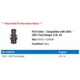 thumbnail image 2 of PCV Valve - Compatible with 2005 - 2007 Ford Ranger 4.0L V6 2006, 2 of 2