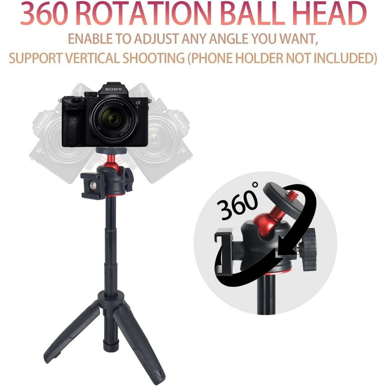 Buy Black Mini Tripod For Camera, 1/4" Screw Universal For Sony/Canon