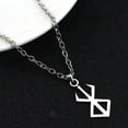 thumbnail image 4 of Berserk-COLLAR COLGANTE con logotipo de espada, Gargantilla, el guerrero loco de la mitología vikinga nórdica, cadena para mujeres y hombres, regalos Xams, 4 of 4