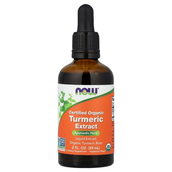 NOW Foods Certified Organic Turmeric Extract, 2 fl oz (59 ml)