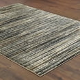 thumbnail image 4 of 6' X 9' Black Navy Gold Ivory And Blush Abstract Power Loom Stain Resistant Area Rug, 4 of 4