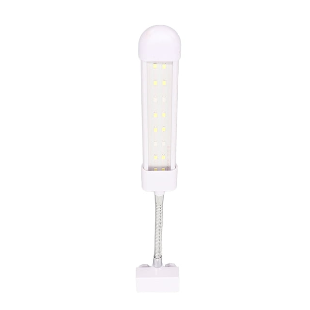 Lámpara De Clip Para Acuario, Luz Suave, 2 Filas De Cuentas, Luz Blanca Azul De Alta Penetración, Luz LED Para Pecera, Enchufe Británico De 220V Para Acuario