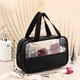 thumbnail image 2 of Bolsa de viaje para cosméticos Buryeah, translúcida, impermeable, negra, 9 unidades, 2 of 8