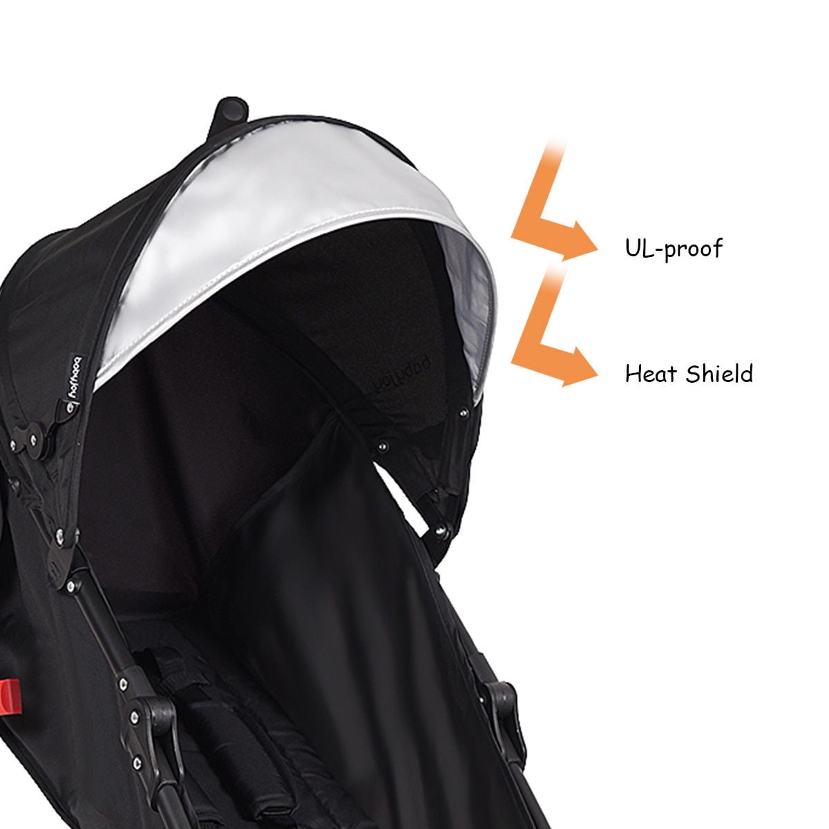 Costway Folding Lightweight Baby Toddler Umbrella Travel Stroller with Storage Basket Black