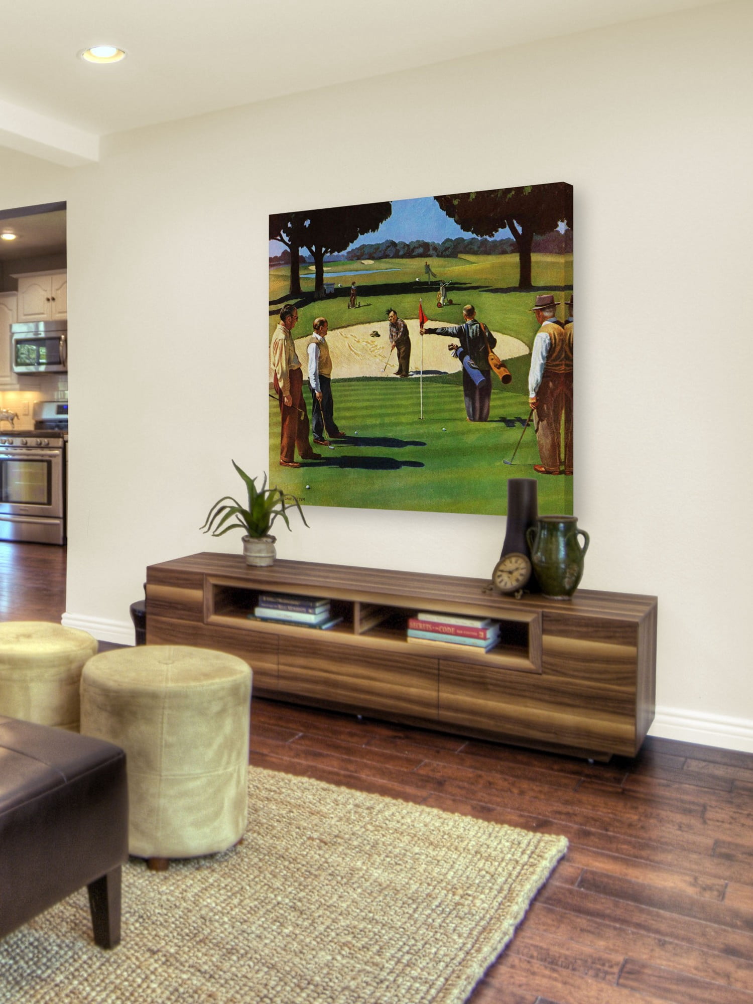 Marmont Hill Sand Trap by John Falter Painting Print on Canvas
