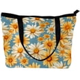 thumbnail image 2 of Daisy Canvas Leather Mix Handbag Twill Sponge Jeanette 30x10.5x39cm/11.8x4.1x15.4in, 2 of 5