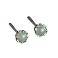 thumbnail image 2 of AYYUFE 1 Pair Ear Studs Shiny Imitation Jade Inlay Ear Decoration Fashion Jewelry Piercing Studs Earring Women Jewelry Gift Christmas Gift, 2 of 7