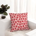 thumbnail image 6 of Pofeuu Strawberry And Flowers Print Double-sided plush pillowcase Square Throw Pillow Covers Pillows Cover for Living Room Bedroom Sofa Couch Cushion Cover（No pillow core）-12"x12", 6 of 7