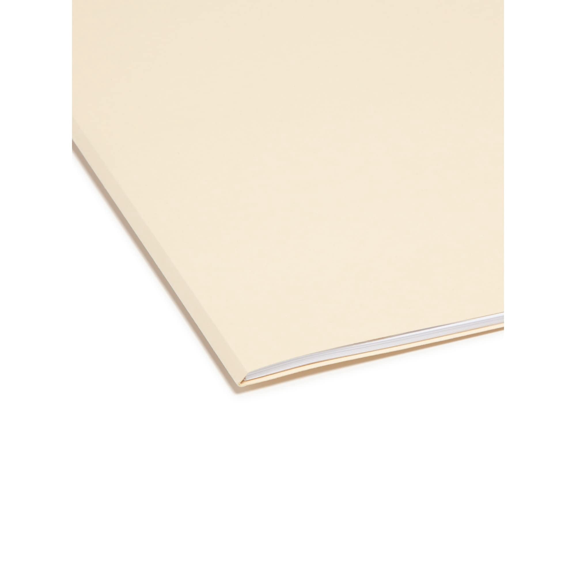 Smead® Manila File Folders, Letter Size, 1/3 Cut, 100% Recycled, Box Of 100