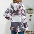 thumbnail image 2 of Oversized Sweatshirts For Women Loose Fit Casual Long Sleeve Button Hooded Sweatshirt Hoodie With Pocket, 2 of 6