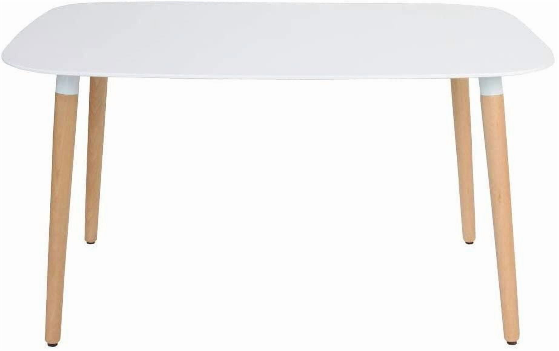 Nicer Furniture table à manger rectangulaire en MDF de style Eames