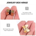 thumbnail image 4 of Miangastore 50pcs Jewelry Box Closing Connecting Hinges Wooden Crafts Spring Hinge, 4 of 9