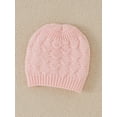 thumbnail image 6 of TSEXIEFOOFU Baby Girls Jumpsuits Outfit Patchwork Ruffle Collar Long Sleeves Knitted Romper and Beanie Hat Set, 6 of 9