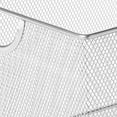 thumbnail image 4 of YBM Home Wire Mesh Storage Basket Organizer with Handles, Stainless Steel, Medium, 4 of 5
