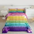 thumbnail image 2 of Homewish Colorful Gradient Butterflies 2pcs Bedding Comforter Set for Teens,Rustic Cabin Twin Comforter Sets,Retro Vintage Breathable Bedding Set,Luxury Bedroom Decor,Reversible, 2 of 8
