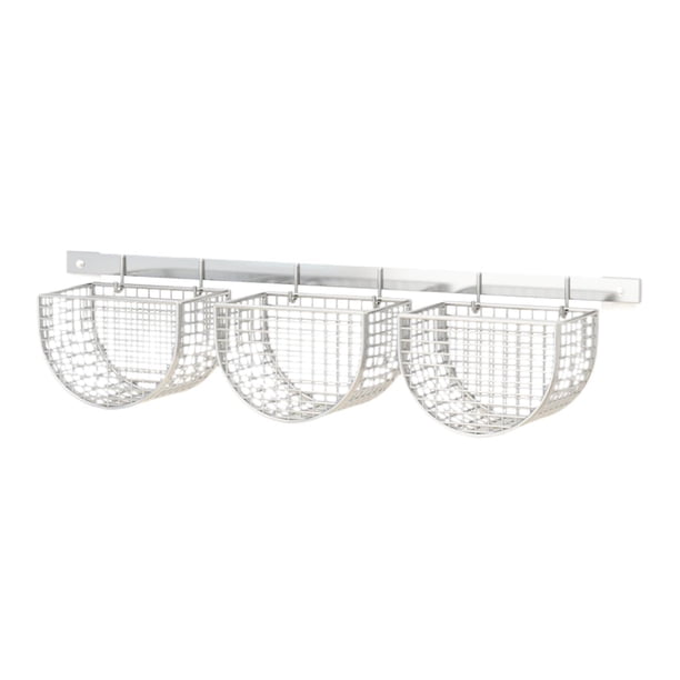 Organizador de cesta colgante, organizador de cocina, estante para condimentos, cesta de almacenamiento para blanco