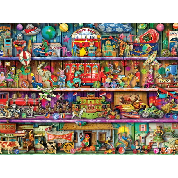 Buffalo Games Aimee Stewart Vintage Summer Books Puzzle da 1000 pezzi, impegnativo, perfetto per serate di gioco, 68 x 50 cm