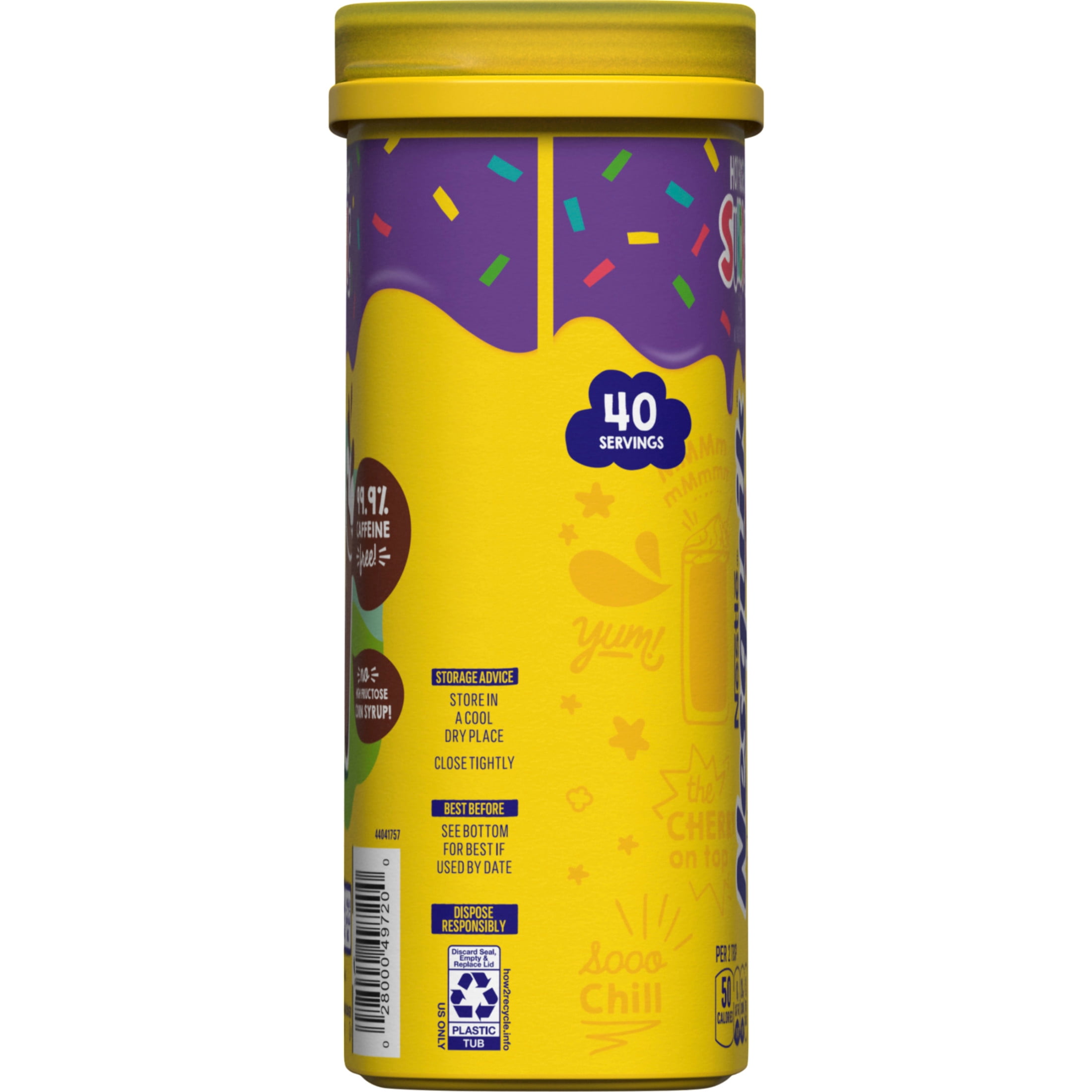 Nestle Nesquik Hot Fudge Sundae Flavor Powder Drink Mix, 18.519 oz, Can