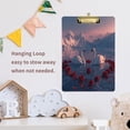 thumbnail image 6 of Acrylic Writing Board Gold 12.5*9 Inch Clipboards Transparent Acrylic Material Suitable For Office Classroom Teachers Fashion Bloggers Stationery Enthusiasts Two White Swans, 6 of 9
