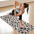 thumbnail image 6 of Light Gray Cow Black Spot Pattern Hot Yoga Mat Towel Non Slip for Hot Yoga - Quick-Drying Yoga Mat Cover with 4 Corner Pockets with Travel Bag - Hot Yoga Towel Non Slip 70"x26", 6 of 6