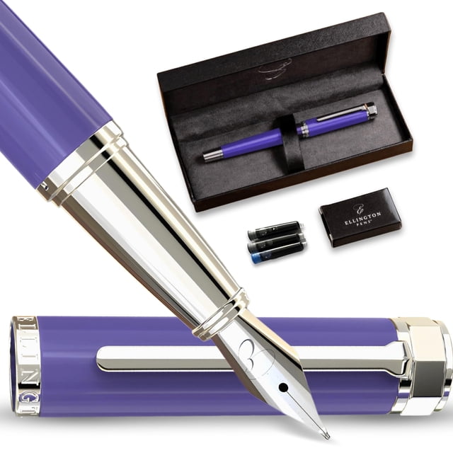 Pluma estilográfica Ellington Pens Purple Haze con punta extrafina