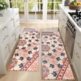 thumbnail image 4 of Kitchen Rugs Sets Of 2,Multicolor Ethnic Patchwork Pattern Anti Fatigue Kitchen Mat Rugs Non Slip Washable,Decorative Kitchen Floor Mats for Kitchen,Sink,Laundry,17"X47", 4 of 5