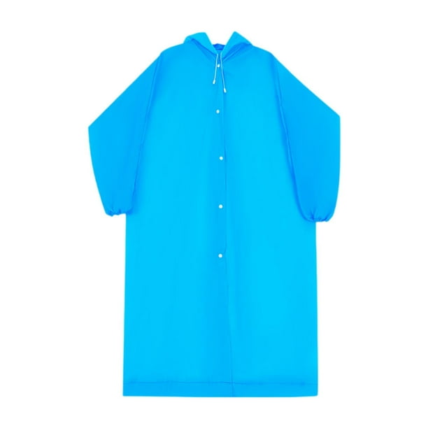 Impermeable portátil, ligero y reutilizable, ideal para mujeres y hombres, para conciertos y senderismo. Azul