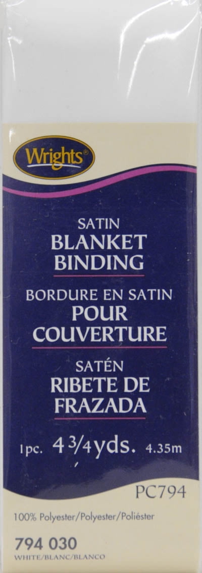 Wrights Satin Blanket Binding(4 3/4 yards) **FAST FIRST CLASS S&H*