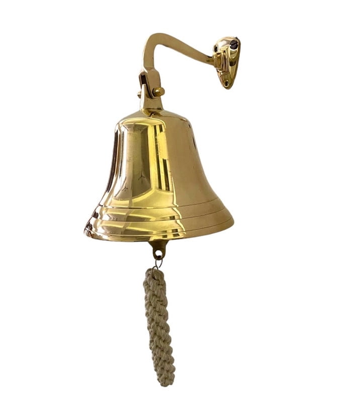 Personalized Brass Ship Bell, Engraved Wall Hanging Bell, Outdoor Nautical Bell, Ship Bell, Customized Ship Bell for Gift, Christmas Gift