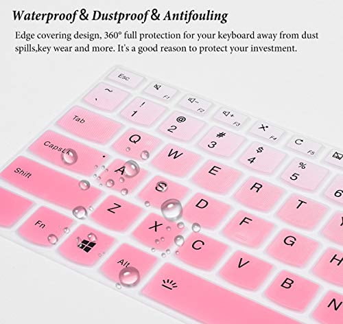 Keyboard Cover Compatible Lenovo Yoga 730/720 13.3 inch/Lenovo Yoga 730 15.6 inch/Lenovo Yoga 920 C930 13.9 inch/Yoga 720 12.5 inch Soft-Touch Protective Skin Ombre Mint Green 