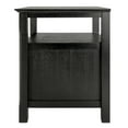 thumbnail image 4 of Winsome Timber Nightstand with Door, Black Finish, 4 of 9