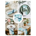 thumbnail image 4 of nqOlkjepod Marble Ripple Cloth Napkins Set of 6 Reusable Dinner Napkins, Blue White Marble Lines Abstract Art Cocktail Napkin Washable Table Napkins for Wedding/Holiday Party/Baby Shower 20"x20", 4 of 8