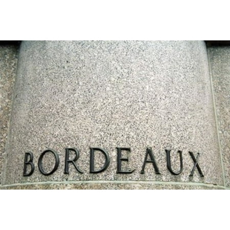 Foot Pedestal of Statue Bordeaux City Stretched Canvas - Per Karlsson  DanitaDelimont (29 x