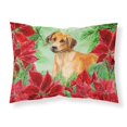 thumbnail image 1 of Carolines Treasures CK1324PILLOWCASE Rhodesian Ridgeback Poinsettas Fabric Standard Pillowcase, 1 of 2