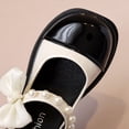 thumbnail image 5 of YunPes Chunky Platform Mary Jane Shoes for Girls Bow Pearl Ankle Strap School Uniform Dress Shoes Fashion Patent Leather Flats, 5 of 6