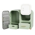 thumbnail image 4 of Makeup Organizers Storage Case with Lid and Drawers Design for Wife Mother Holiday Gift, 4 of 6
